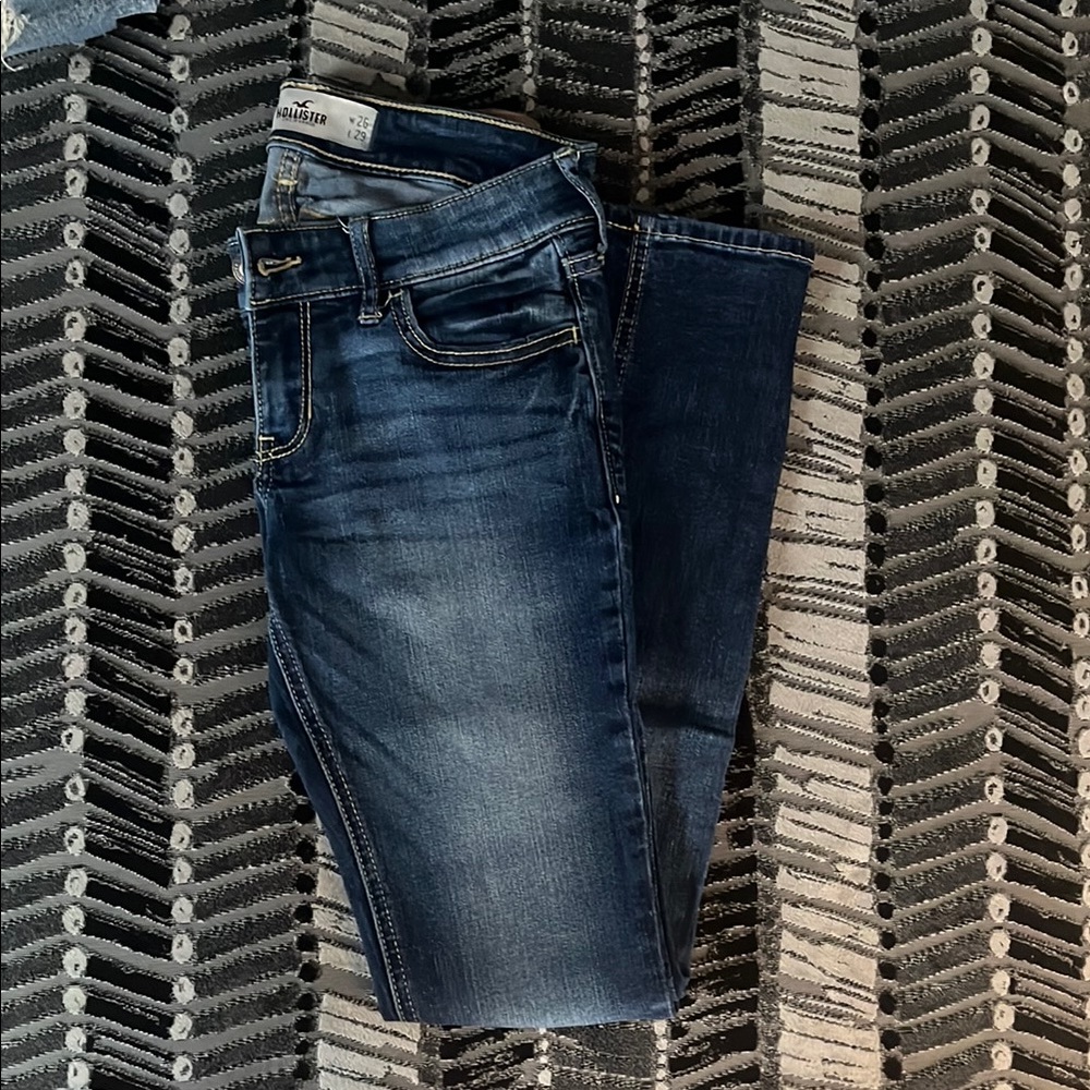 Hollister Blue Skinny Jeans Sleek Fit